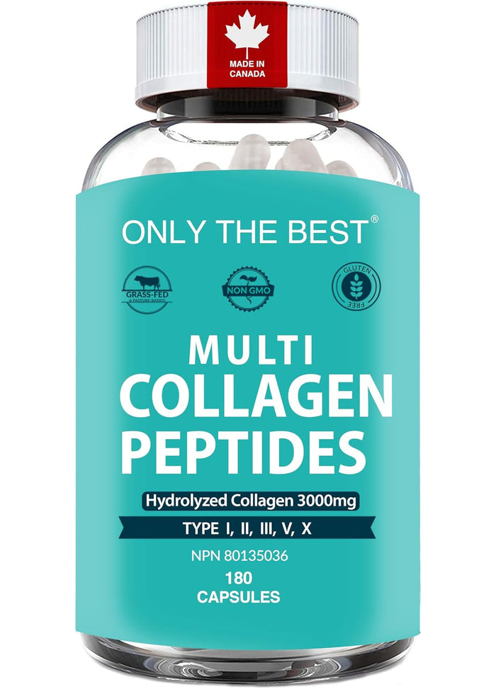 Multi Collagen Peptides Capsules – 180 Capsules (Canada)
