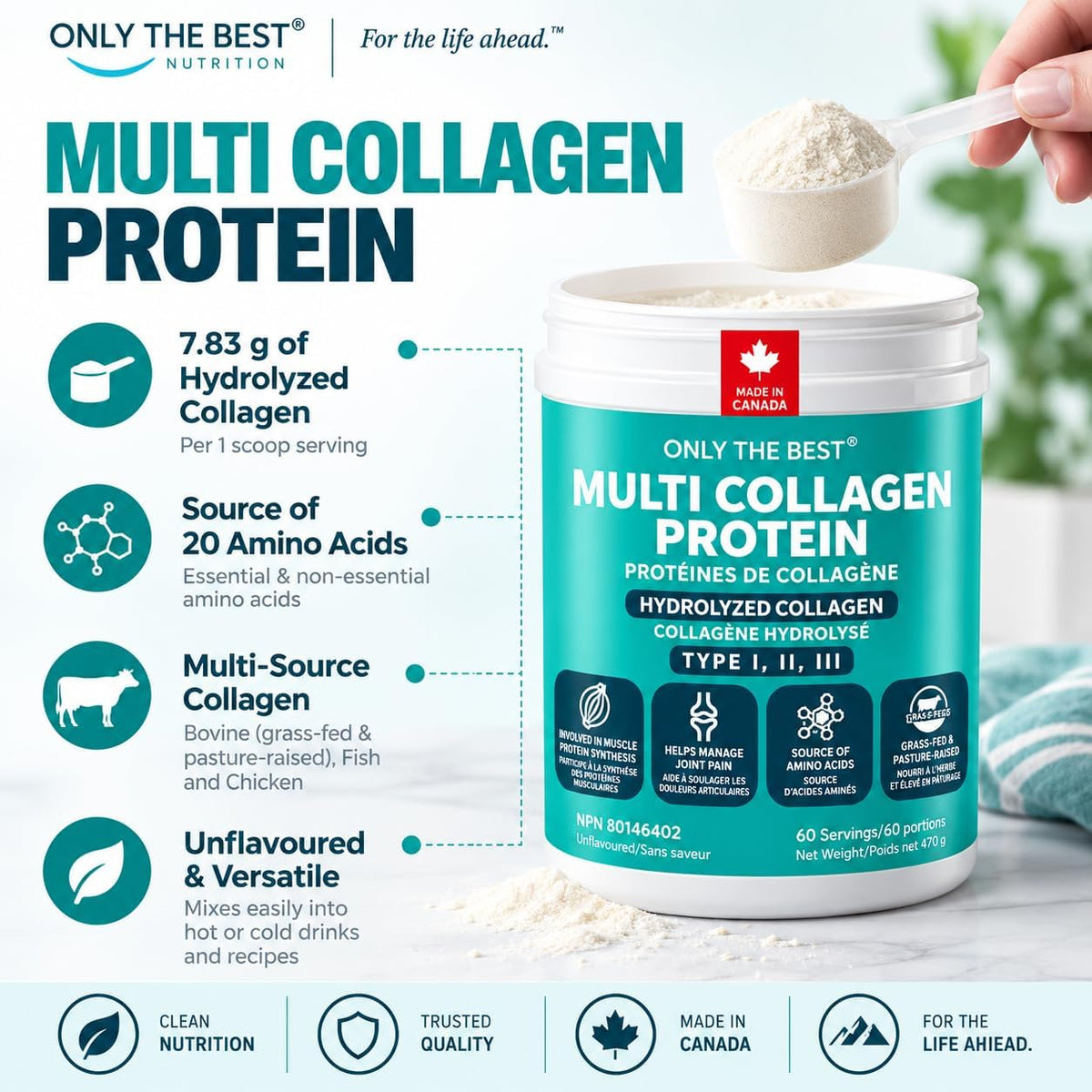 Only The Best Multi Collagen Protein powder – product detail 2